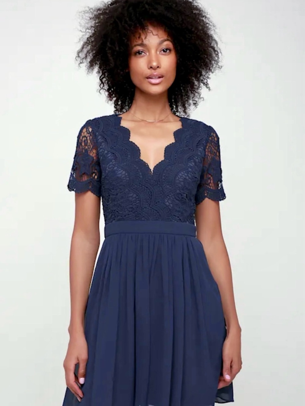Lulu's Angel in Disguise Lace Skater Dress #1355